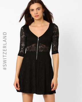 TALLY WEiJL - Skater Dress with Self-Design