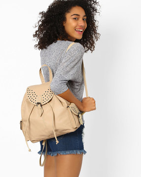 Pockit - Backpack with Stud-Embellished Flap