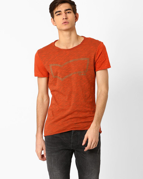 GAS - Printed Cotton Slim T-shirt