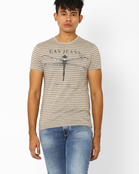 GAS - Slim Fit Graphic Print T-shirt