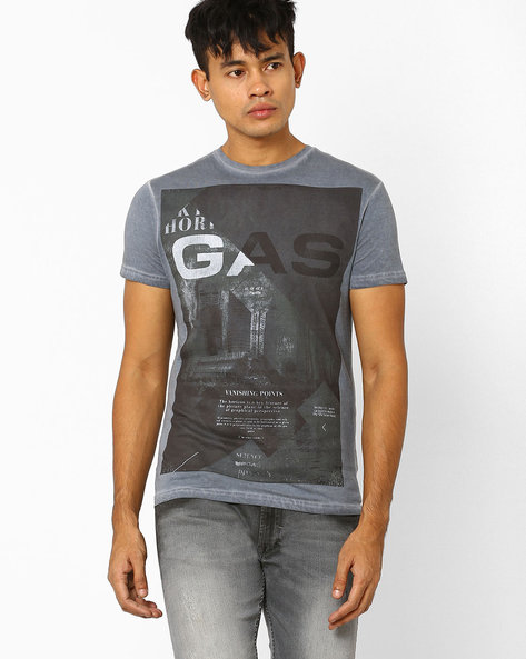 GAS - Graphic Print Slim Fit T-shirt