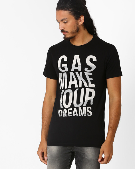 GAS - Graphic Print Slim Fit T-shirt