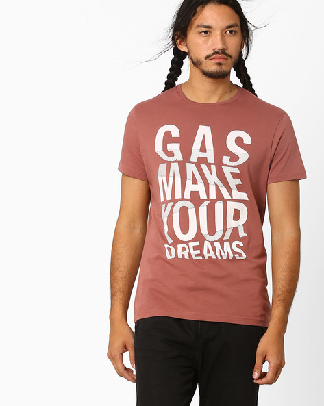 GAS - Graphic Print Slim Fit T-shirt