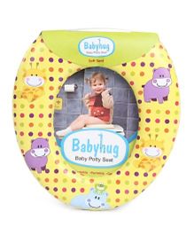 Babyhug Potty Seat Animal Print - Yellow