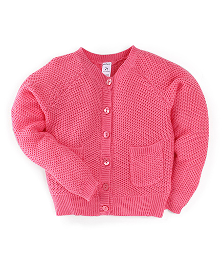 Carter's Full Sleeve Cardigan - Pink