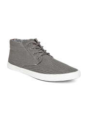 Mast & Harbour Men Grey Textured Casual Shoes