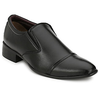 Wonker Men's Black Formal Slip On Shoe