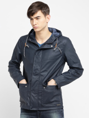 Mast & Harbour Navy Hooded Parka Jacket
