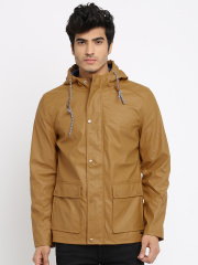 Mast & Harbour Brown Hooded Parka Jacket