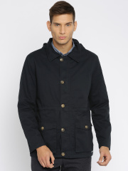 Mast & Harbour Navy Hooded Jacket