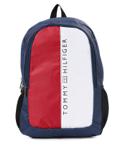 Tommy Hilfiger Unisex Navy & Red Laptop Backpack
