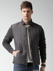 Mast & Harbour Grey Quilted Jacket