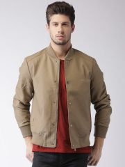 Mast & Harbour Beige Bomber Jacket