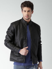 Mast & Harbour Black Faux Leather Biker Jacket