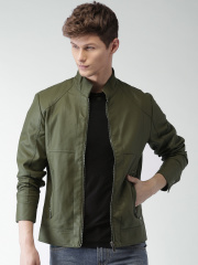 Mast & Harbour Olive Green Biker Jacket