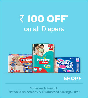 Rs. 100 OFF* on all Diapers Rs. 100 OFF* on all Diapers