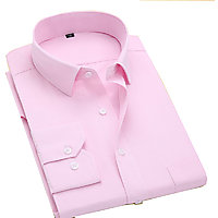 Formal Plain Pink PC Cotton Shirts For Mens 1