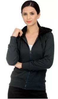 Christy World Full Sleeve Solid Women Jacket on 61% OFF