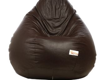 Classic XXXL Bean Bag with Beans in Brown color by Sattva at Just Rs. 758 