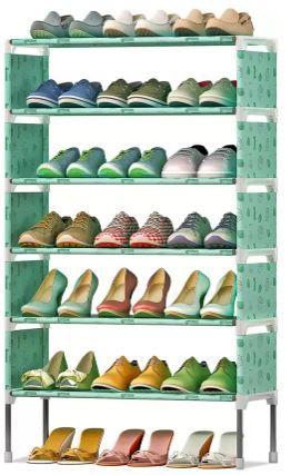 FurnCentral Metal Shoe Stand (6 Shelves) on 55% Off