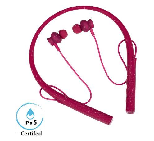 Flat 44% off boAt Rockerz 275 Sports Bluetooth Wireless Earphone with Stereo Sound and Hands Free Mic (Intense Pink)