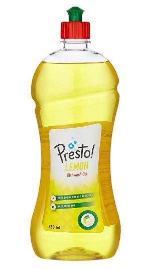 Flat 51% off on Presto! Dish Wash Gel - 750 ml (Lemon)