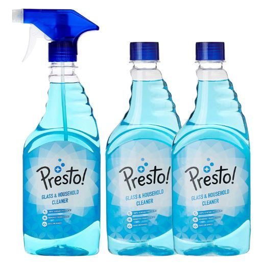 Apply Coupon - Presto! Glass and Household Cleaner - 500 ml with 2 Refills