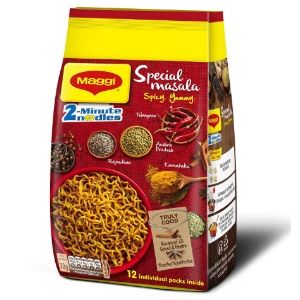 Maggi 2-Minute Special Masala Instant Noodles, 70g (Pack of 12) At Rs.144