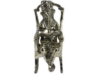 eCraftIndia Lord Ganesha on Rocking Chair Antique Showpiece at Just Rs. 419 + Free Shipping 
