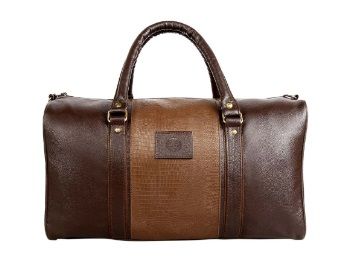 Flat 86% off on Scharf Mikkel Edward Unisex Faux Leather 20 Litre Duffel Travel Bag