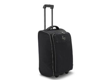 Flat 75% off on Harissons Raptor Polyester Black Cabin Trolley Bag, 30 Litres