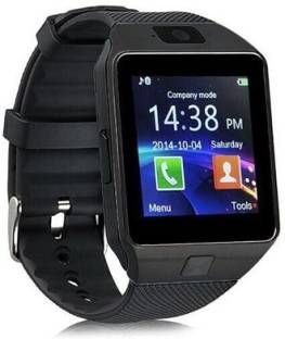 Enew DZ09-BLACK Watchphone Matte Black Smartwatch (Black Strap Free Size)