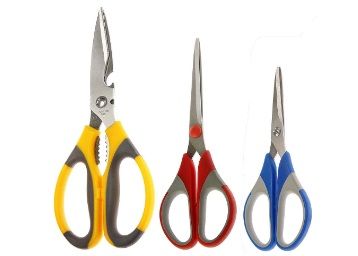 Petals Stainless Steel Kitchen Scissor Set, 3-Pieces (Multicolour) at Rs. 229