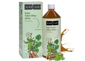 Kapiva Wild Tulsi Giloy Juice 1L | Natural Juice for Building Immunity at Rs. 340