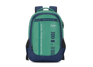 Skybags Beatle 02 27 Ltrs Green-Blue Casual Backpack At Just Rs. 727