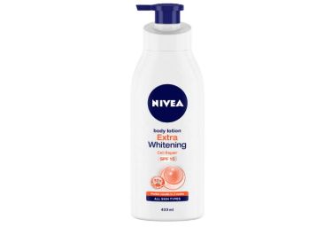 NIVEA Body Lotion, Extra Whitening Cell Repair SPF 15, For All Skin Types, 400ml at Rs. 262