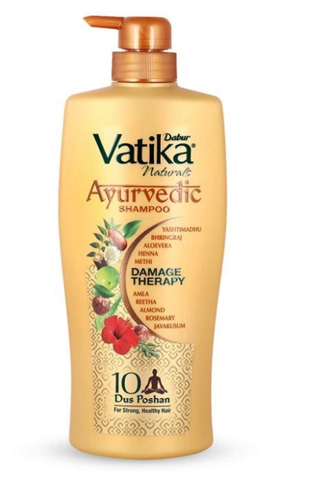 Dabur Vatika Ayurvedic Shampoo for Hair Fall Control & Damage 640Ml at Just Rs.160