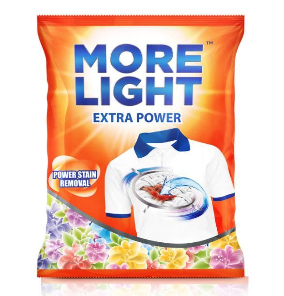 More Light Extra Power Detergent Powder, 4 kg 