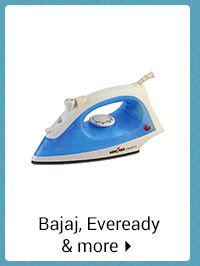 Dry & steam iron under rs.750 - bajaj, eveready & more