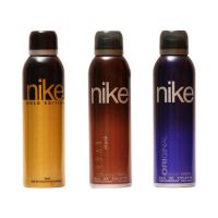 Nike Deodorants Gold Edition, Urban musk and Original for Men 200ml Each (Pack of 3)