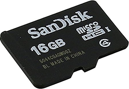 SanDisk 16GB Class 4 micro SDHC Memory Card (SDSDQM-016G-B35)