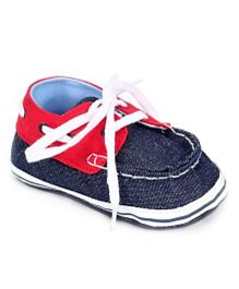 Gini & Jony Shoe Style Booties - Navy And Red