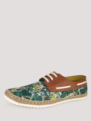 KOOVS Printed Lace Up Espadrilles