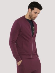 KOOVS Zip Through Baseball Jacket