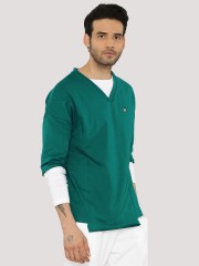 STYX & STONES V-Neck Sweatshirt In Half Sleeves