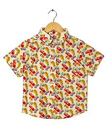 Hugsntugs Car Print Shirt - Multicolour