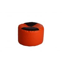 Comfy XXL Orange, Maroon Leatherette Bean Puffy Without Beans Cover Only