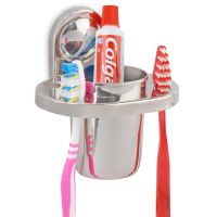 Doyours SS202 Grade Tooth Brush Holder With Glass