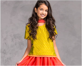 Girls' Ethnic Wear- Lehenga Cholis & more