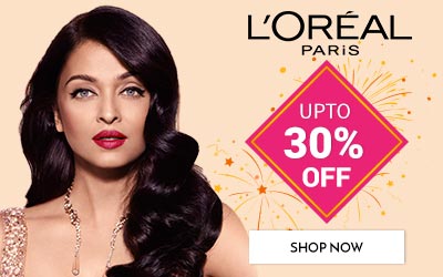 Get Online Offers on L'Oreal Paris Products Upto 30% off